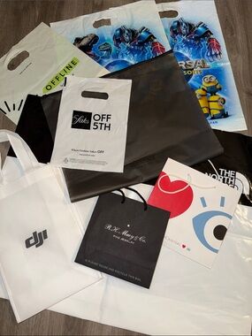 Lots of reusable shopping bags